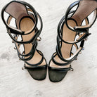 Christopher Kane Spiral Strappy Embellished High Heels - House Of Huntington