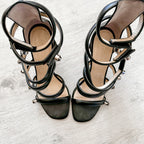 Christopher Kane Spiral Strappy Embellished High Heels - House Of Huntington