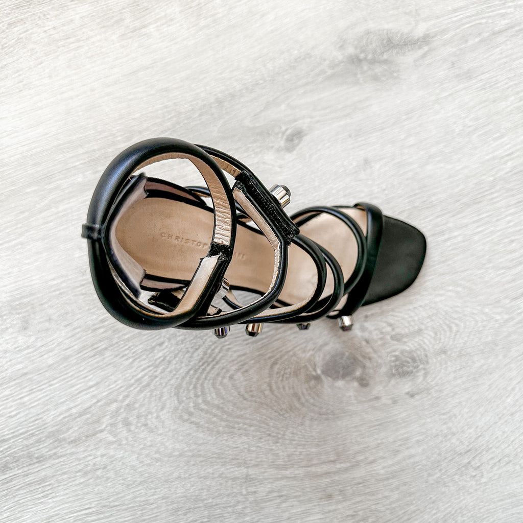 Christopher Kane Spiral Strappy Embellished High Heels - House Of Huntington