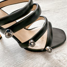 Christopher Kane Spiral Strappy Embellished High Heels - House Of Huntington