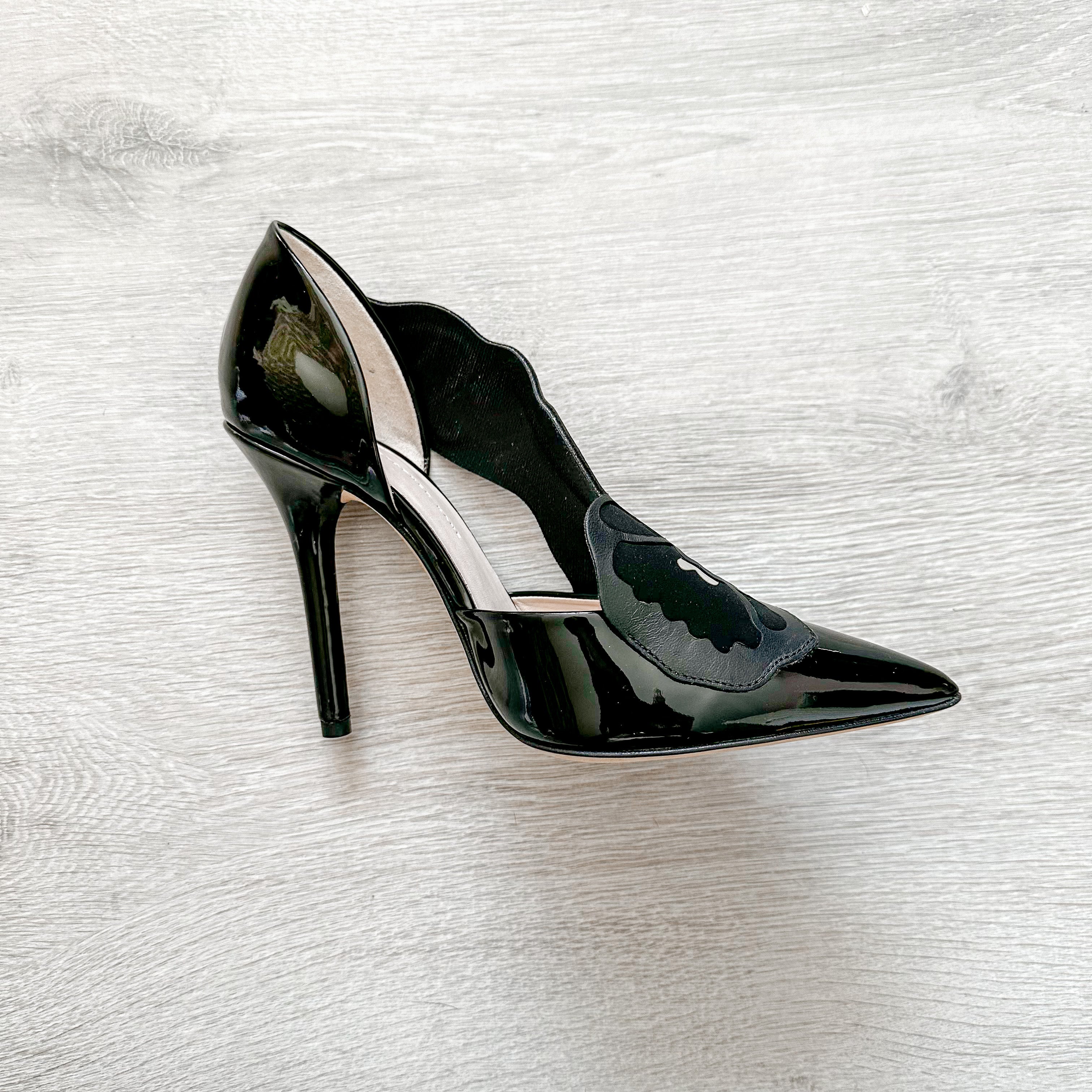 Christopher Kane Black Silver Detail Pointed Toe High Heels - House Of Huntington