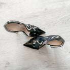 Christopher Kane Black Silver Detail Pointed Toe High Heels - House Of Huntington