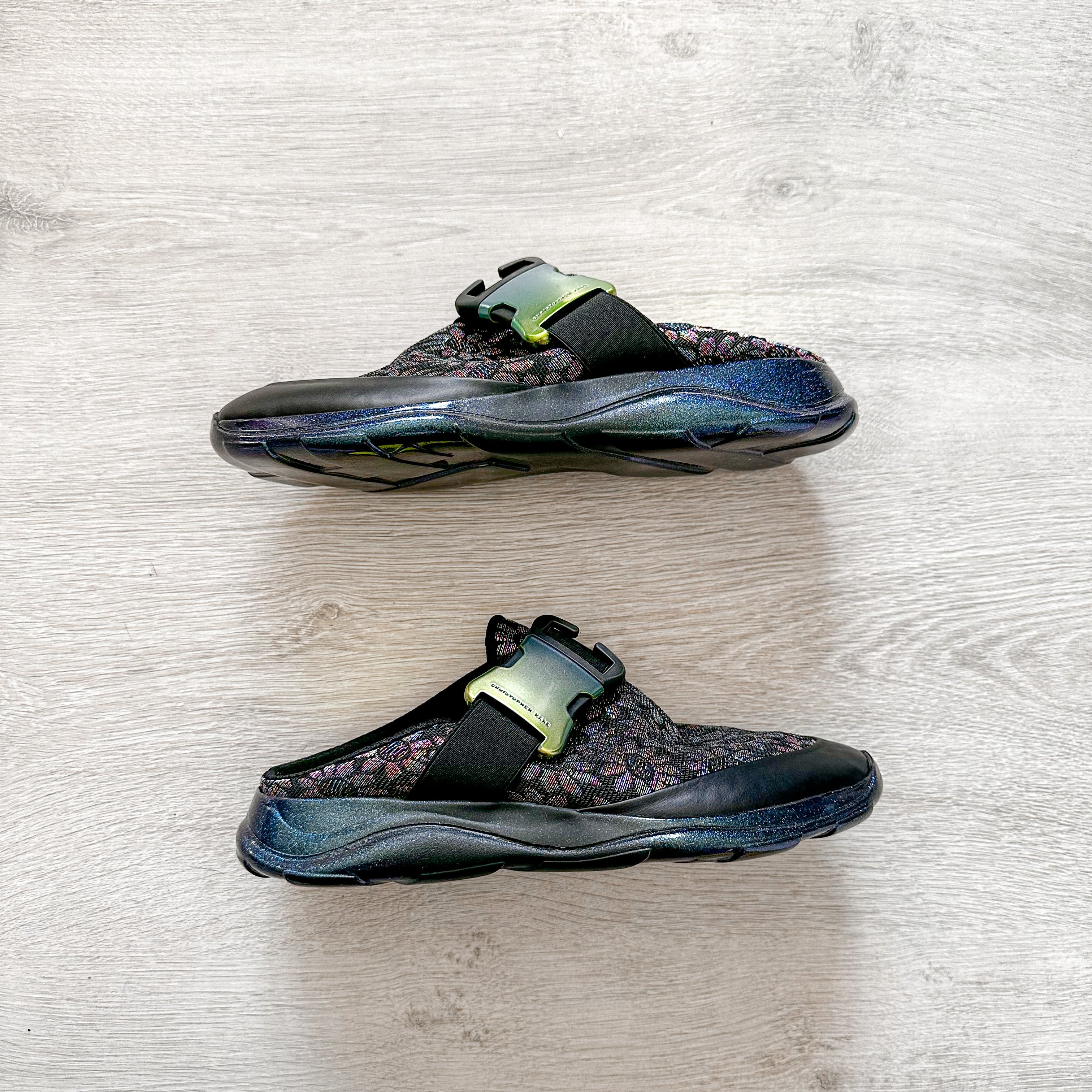 Christopher Kane Floral Jacquard Lurex Slip On Trainers Sneakers - House Of Huntington