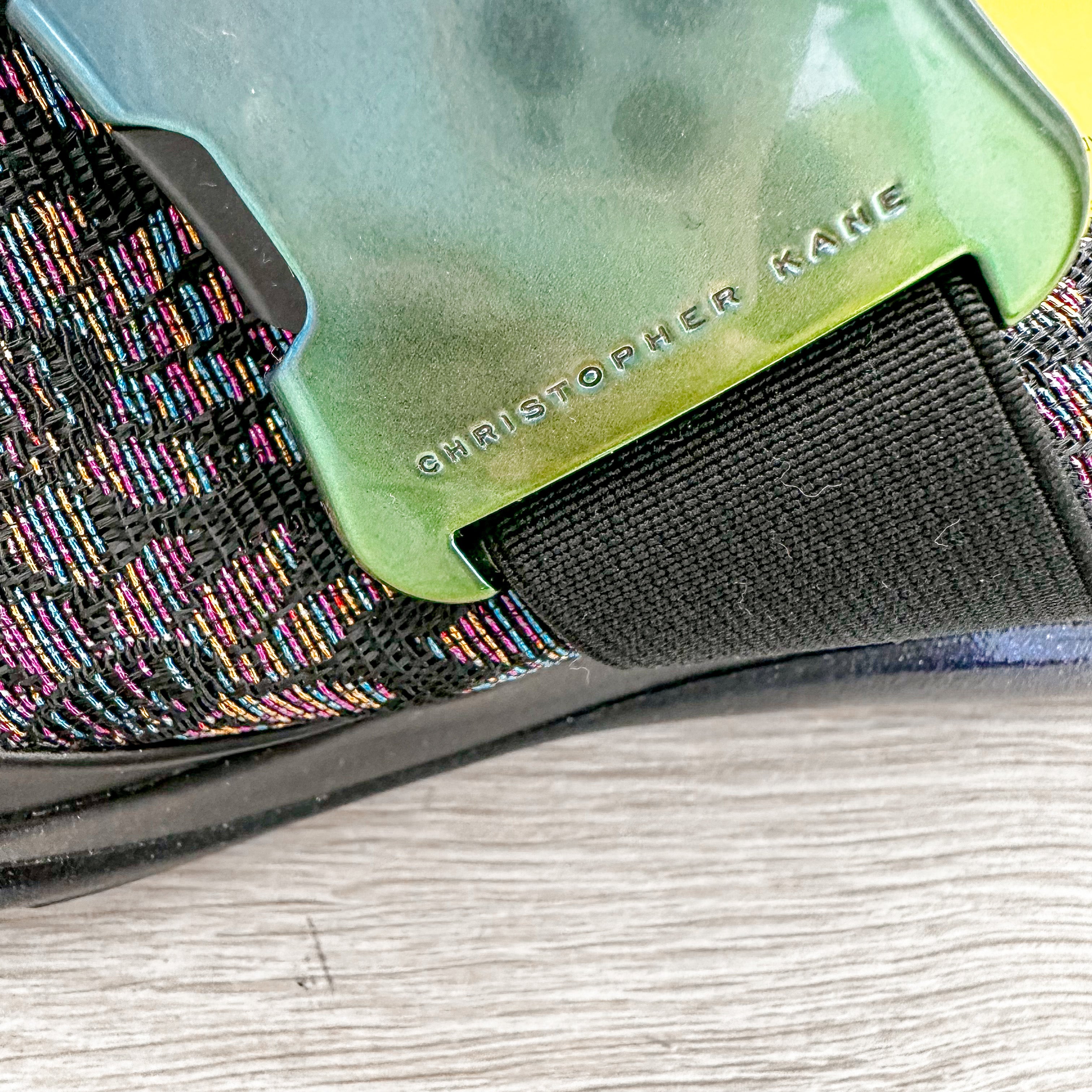 Christopher Kane Floral Jacquard Lurex Slip On Trainers Sneakers - House Of Huntington