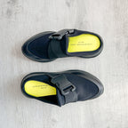 Christopher Kane Black Safety Buckle Slip On Trainers Sneakers - House Of Huntington