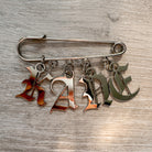 Christopher Kane Name Silver Safety Pin Lapel Pin - House Of Huntington