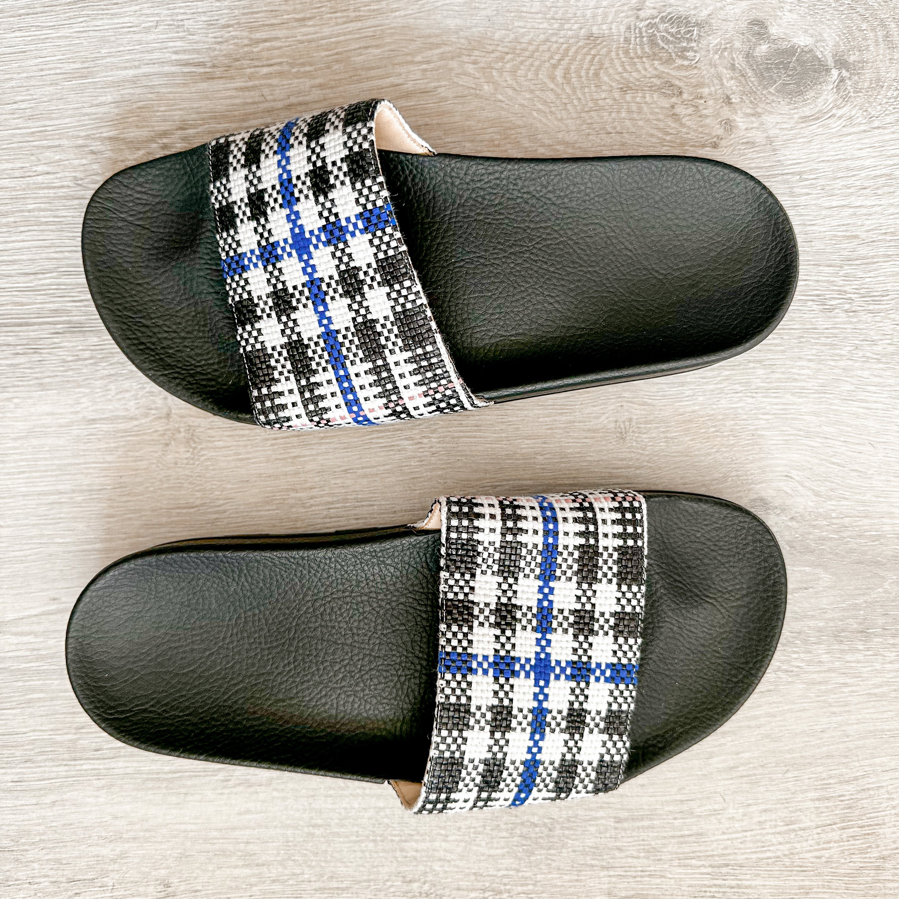 Christopher Kane Gingham Check Print Detail Slip On Slippers Slides - House Of Huntington