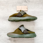 Christopher Kane Khaki Green Safety Buckle Trainers Sneakers Slides - House Of Huntington