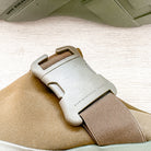 Christopher Kane Khaki Green Safety Buckle Trainers Sneakers Slides - House Of Huntington