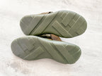 Christopher Kane Khaki Green Safety Buckle Trainers Sneakers Slides - House Of Huntington