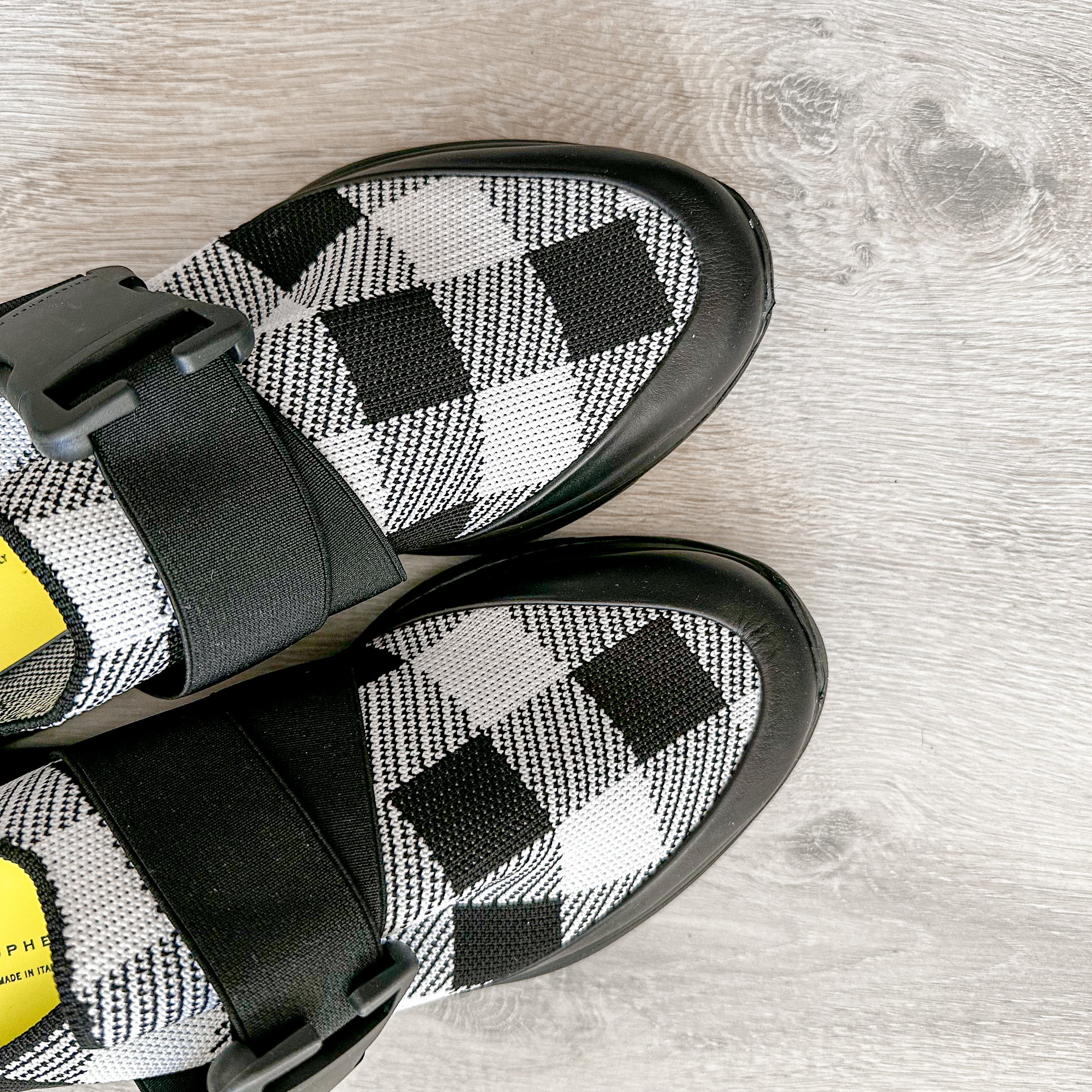 Christopher Kane Gingham Check Safety Buckle Slip On Trainers Sneakers - House Of Huntington