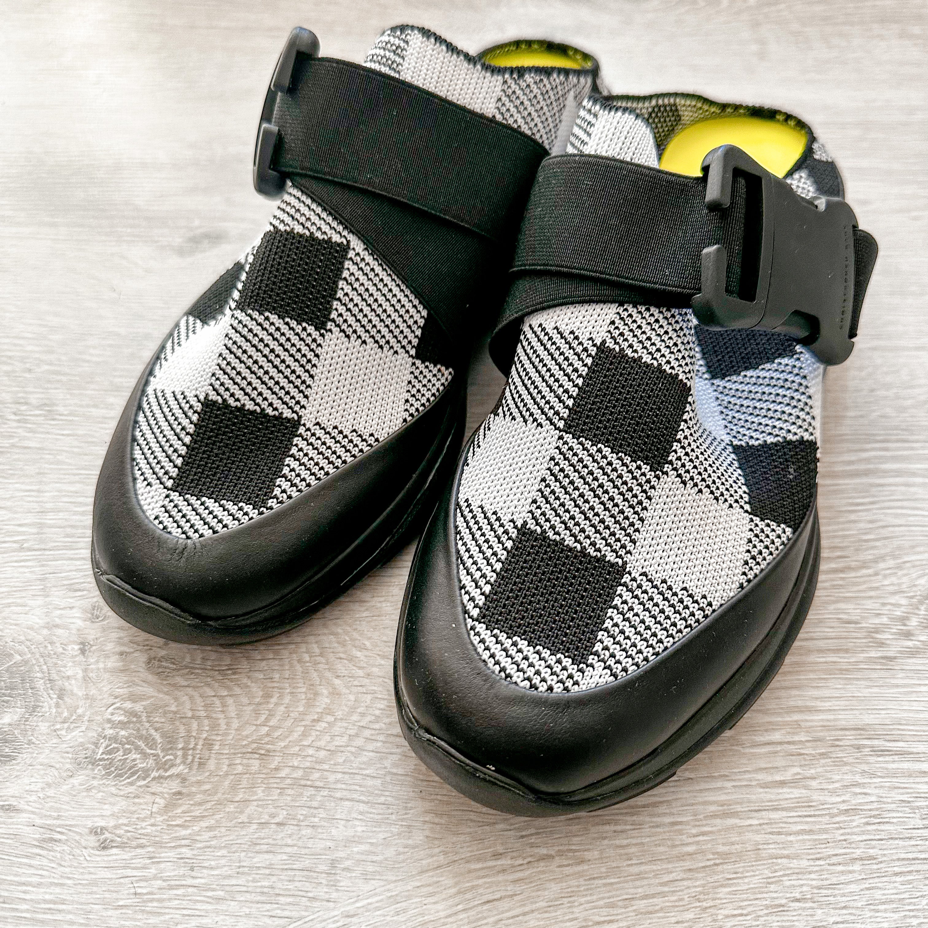 Christopher Kane Gingham Check Safety Buckle Slip On Trainers Sneakers - House Of Huntington