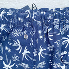 Drake's Navy Swim Shorts With White Palm Tree Holiday Print - House Of Huntington
