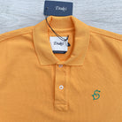 Drake's Duck Butterscotch Yellow Polo Shirt With Logo Embroidered Cotton Piqué - House Of Huntington