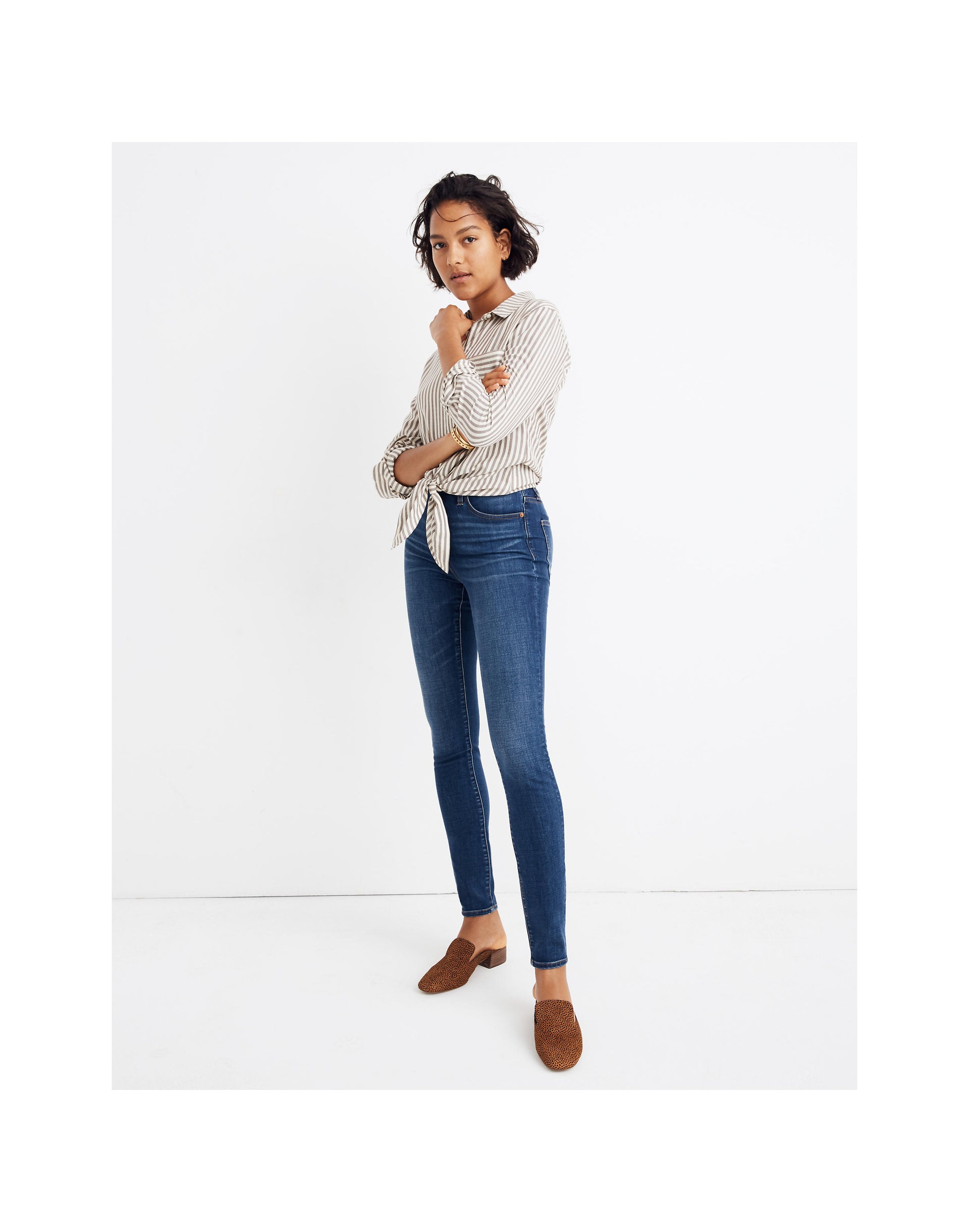 Curvy High Rise Skinny Jeans Hayes Wash