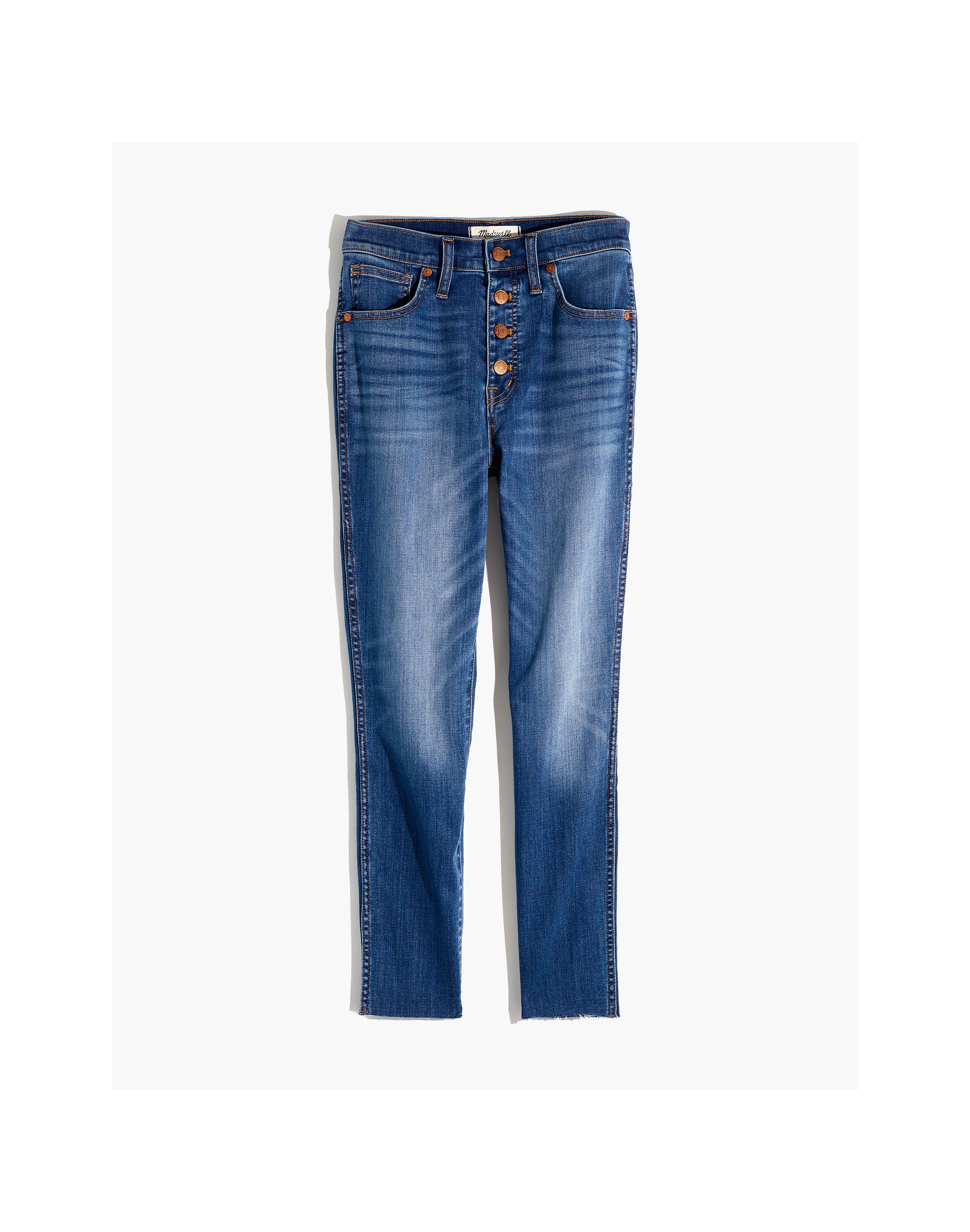 MADEWELL 10" skinny crop jeans met hoge taille