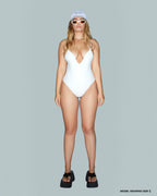 Naked Wolfe Blue Haven One Piece White Swimsuit - House Of Huntington