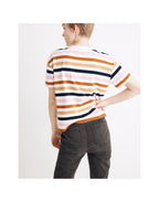 MADEWELL イージー クロップ T シャツ ベアトリス ストライプ