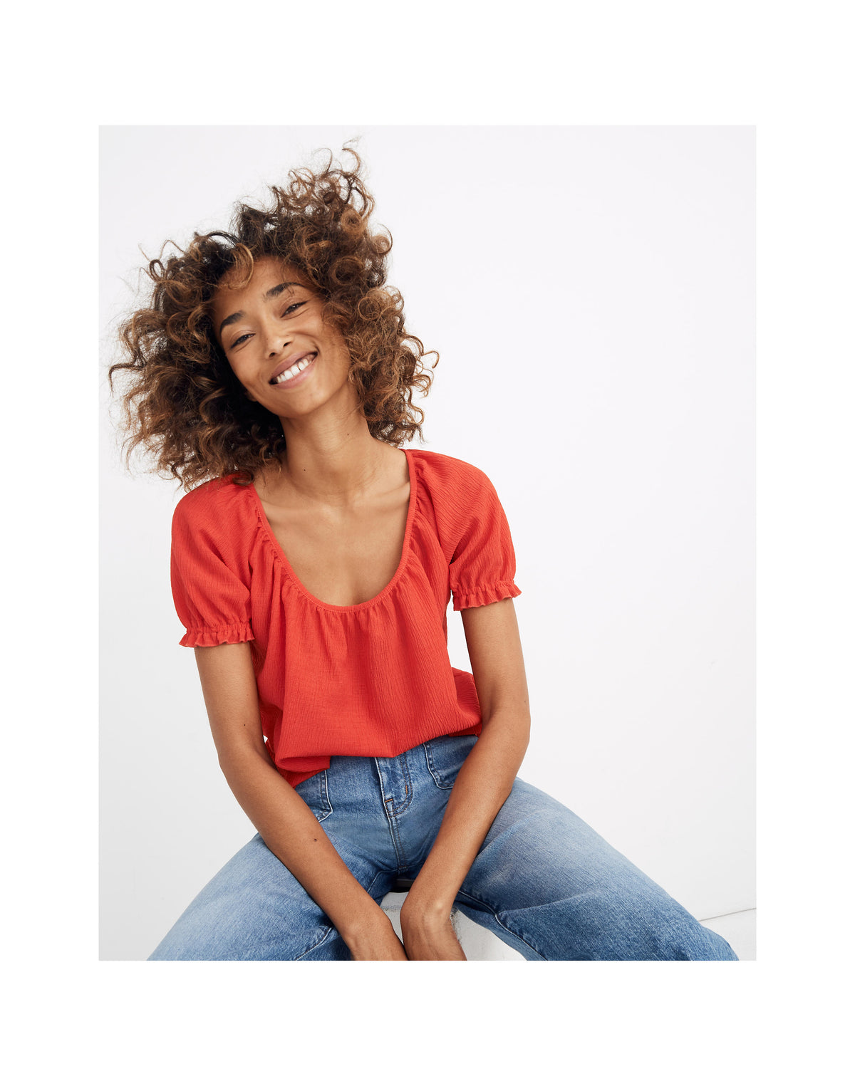 Texture & Thread Peasant Top
