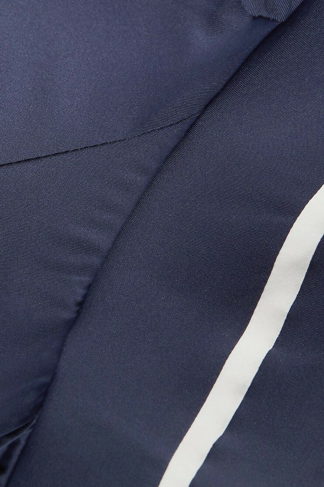 VAARA Navy Margaux Striped Stretchy Breathable Gym Sports Bra Top - House Of Huntington