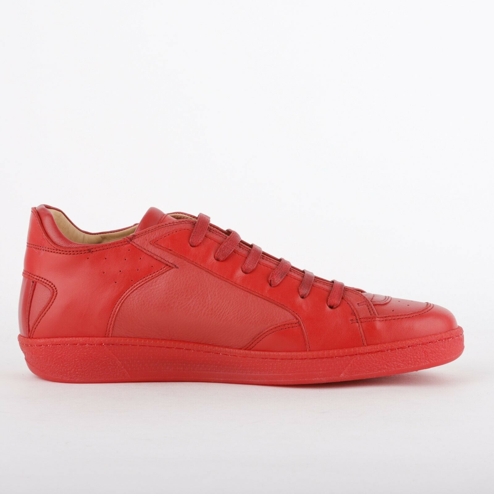 Baskets basses en nappa rouge Maison Martin Margiela