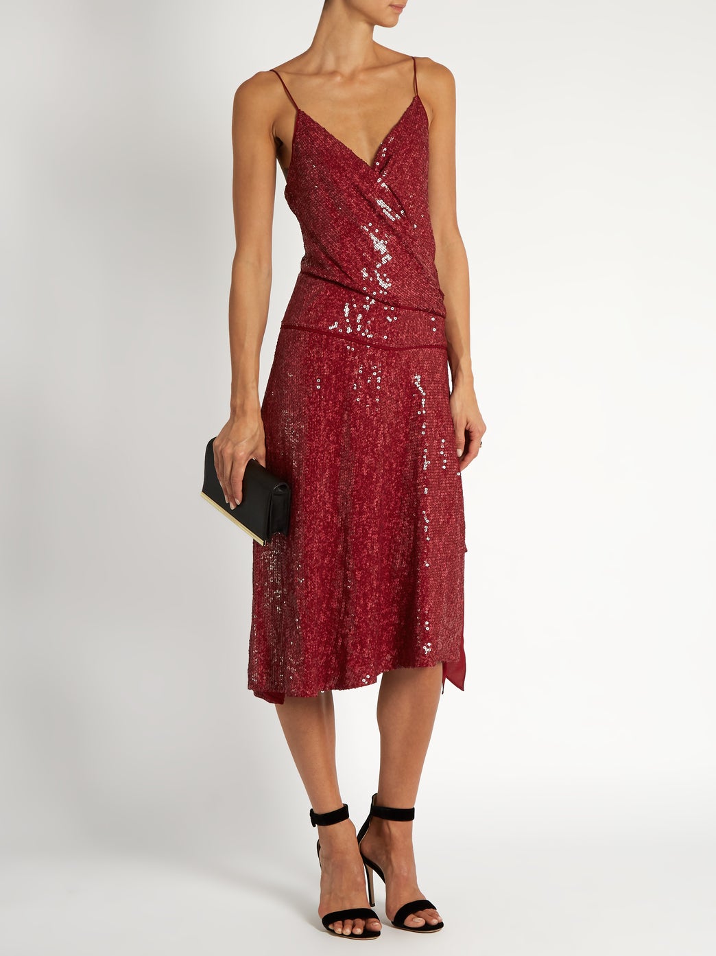 Diane Von Furstenberg DVF Brenndah Sequinned Red Dress - House Of Huntington
