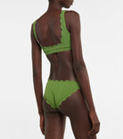 Marysia Antibes Reversible Bikini Bottoms in Green/Pink - House Of Huntington
