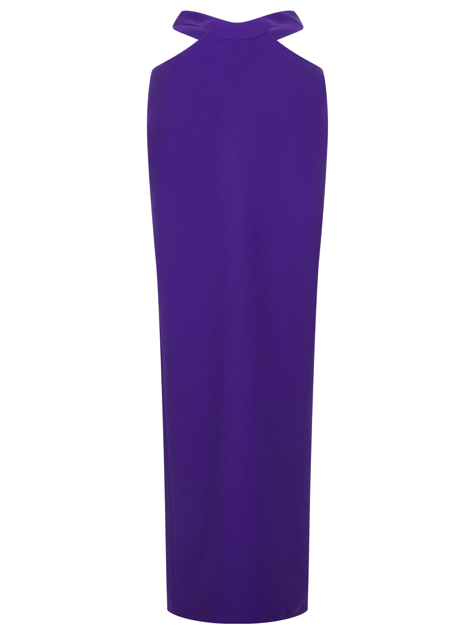 Cut out Waist Back Slit Maxi Skirt
