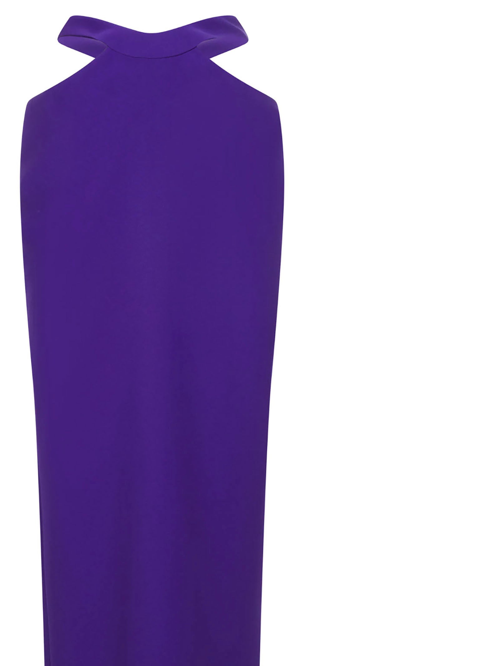 MONOT Cut-out Waist Back Slit Purple Maxi Skirt - House Of Huntington