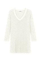 Pain De Sucre Cream Lace Coverup Beach V Neck Dress in WHITNEY - House Of Huntington