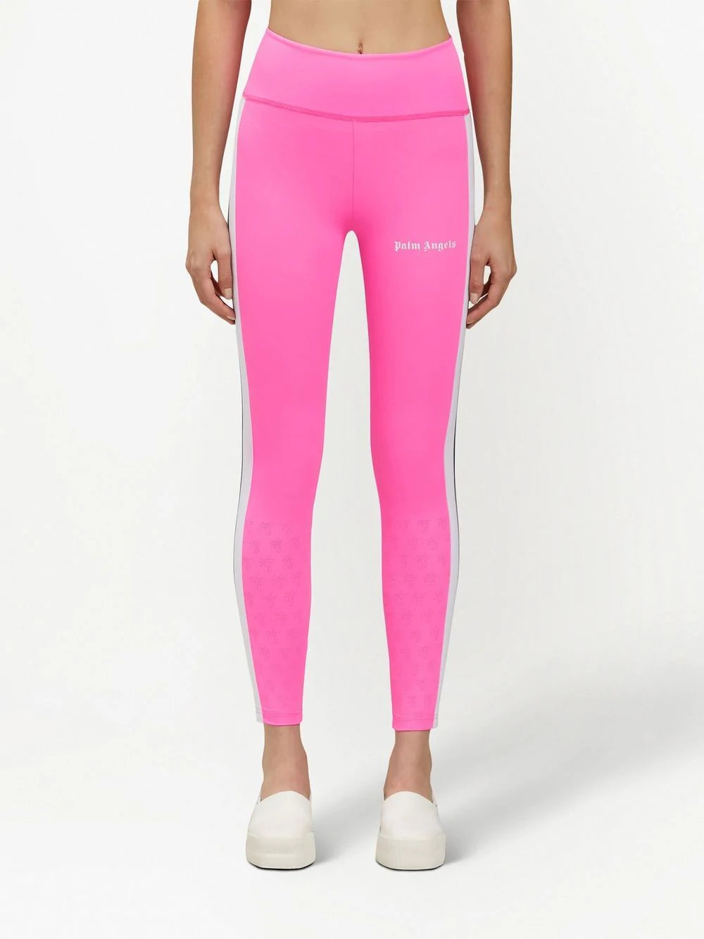 PALM ANGELS Pink White Track Legging
