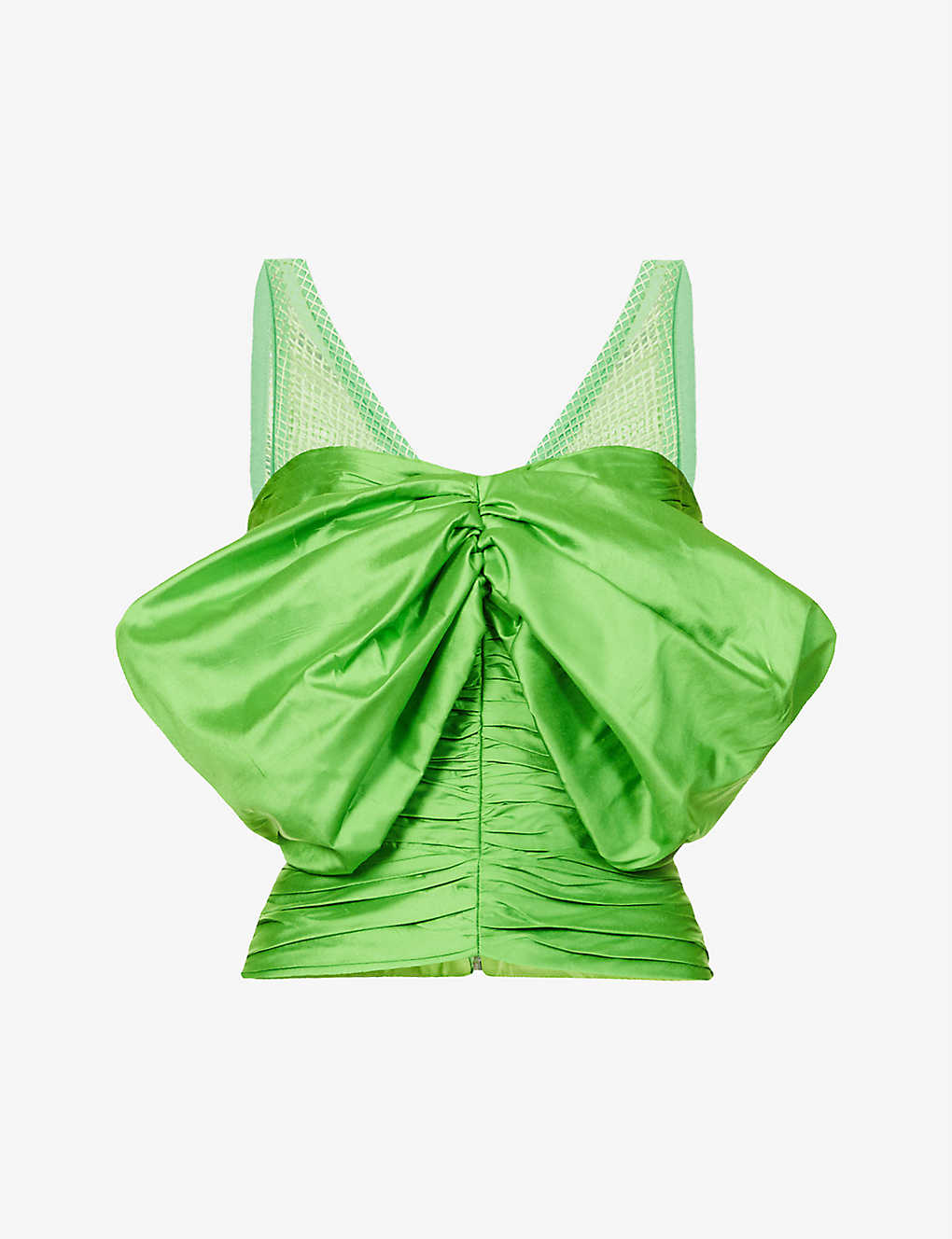 Off Shoulder Silk Blend Corset Top