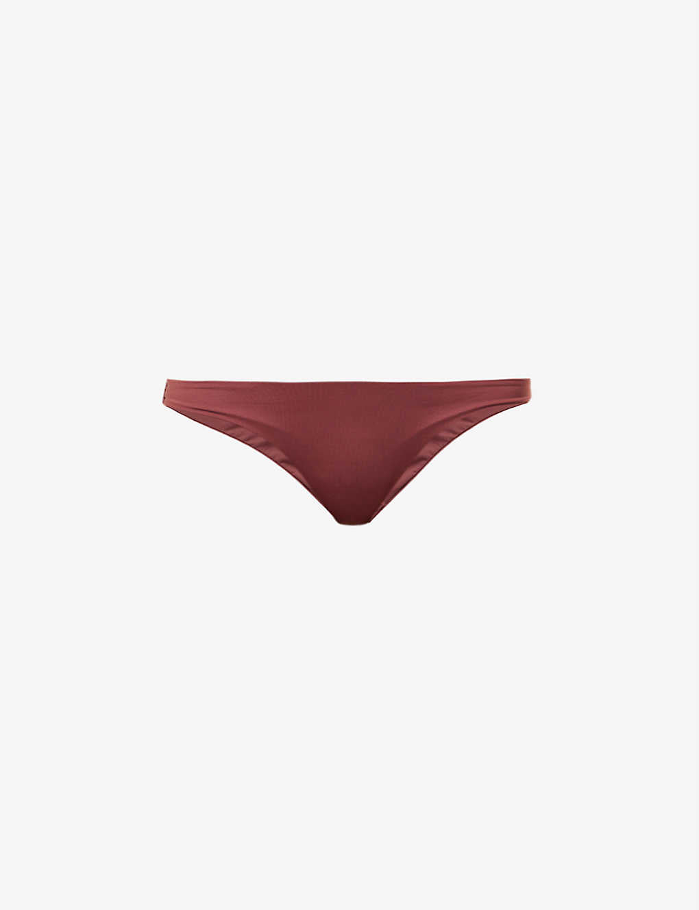 ASCENO Naples Mid-Rise Bikini Briefs in Burgundy - House Of Huntington