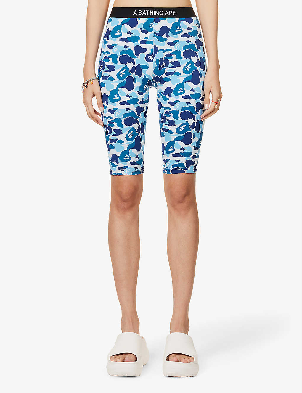 A BATHING APE ABC Blue Camo Shorts