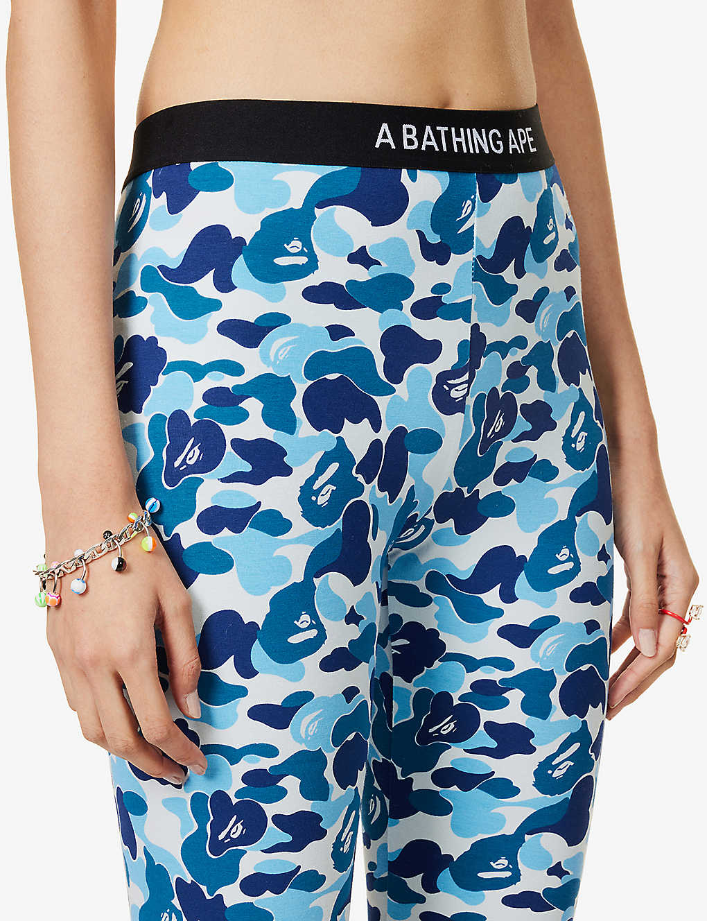 A BATHING APE ABC Blue Camo Shorts