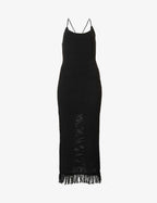 Reformation Alexina Open Knit Fringe Hem Dress - House Of Huntington
