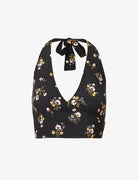 Reformation Lorin Floral-Print Halterneck Top - House Of Huntington