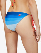 CASABLANCA Tennis Club Wave Print High Rise Bikini Bottoms - House Of Huntington