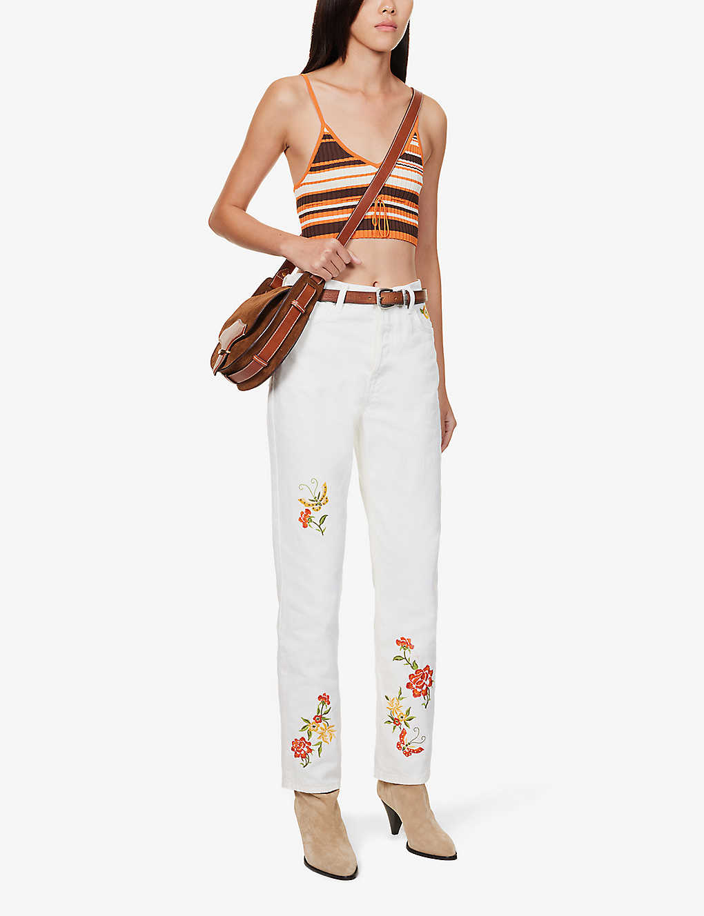 Reformation White Cynthia Straight Leg Mid Rise Denim Jeans - House Of Huntington