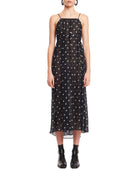 Rixo London Misty Black Ditsy Floral Print Summer Wrap Dress - House Of Huntington