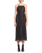 Rixo London Misty Black Ditsy Floral Print Summer Wrap Dress - House Of Huntington