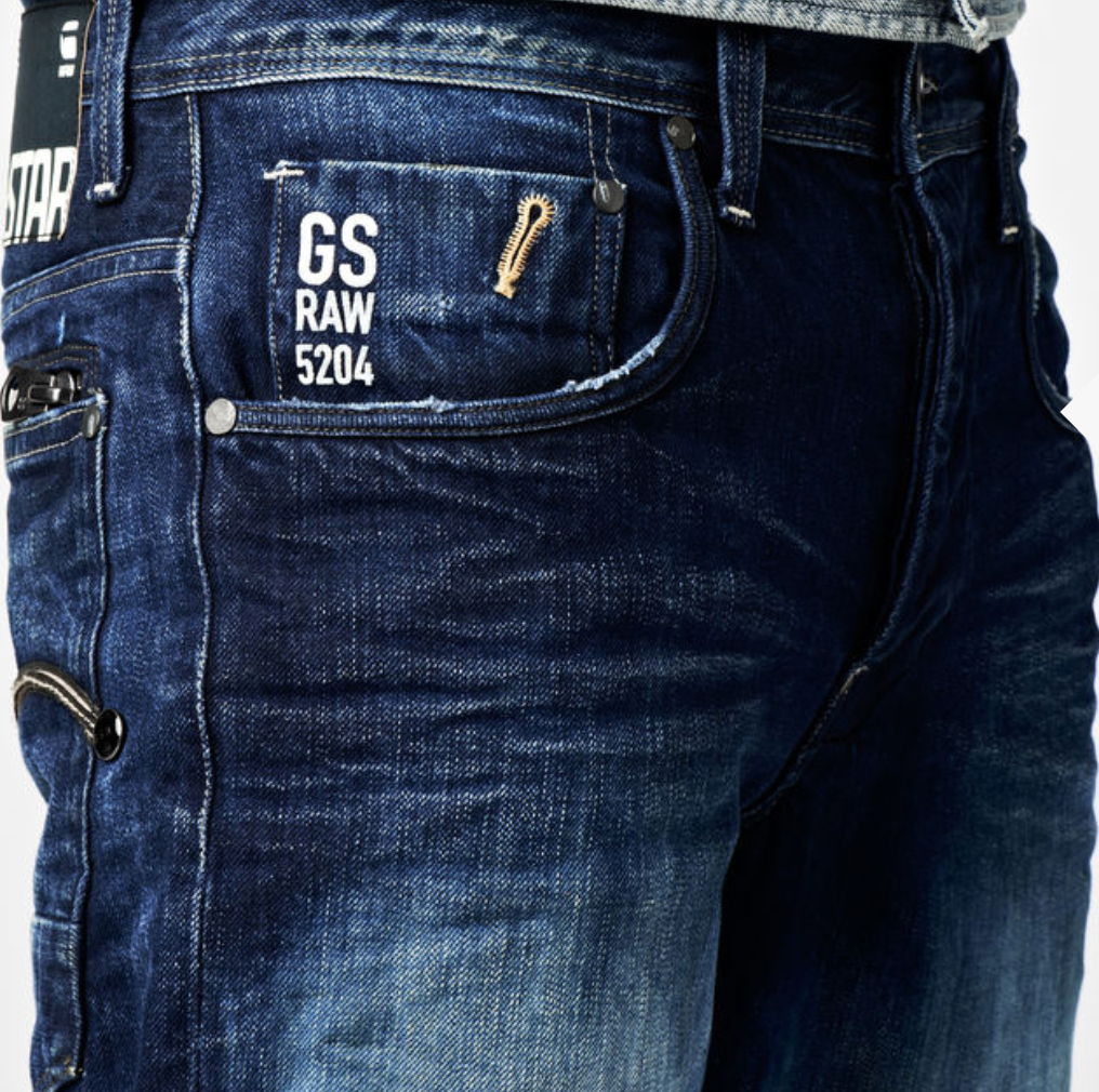 G-STAR RAW Attacc Straight Pillar Denim Medium Aged 牛仔布