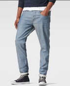 G-STAR 3301 جينز سيلفيدج مدبب 9 أونصة دنيم داست رمادي أزرق