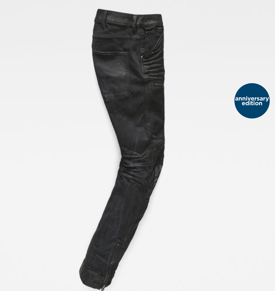 G-Star 5620 3D Slim Washed Out 3D Ruls Cobler Ageed Denim Jeans