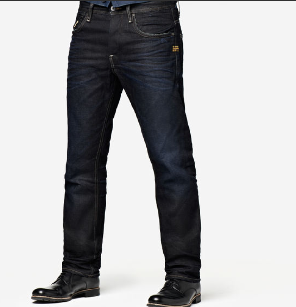 G-STAR Attacc Blue Straight Rate Denim Dark Aged Jeans