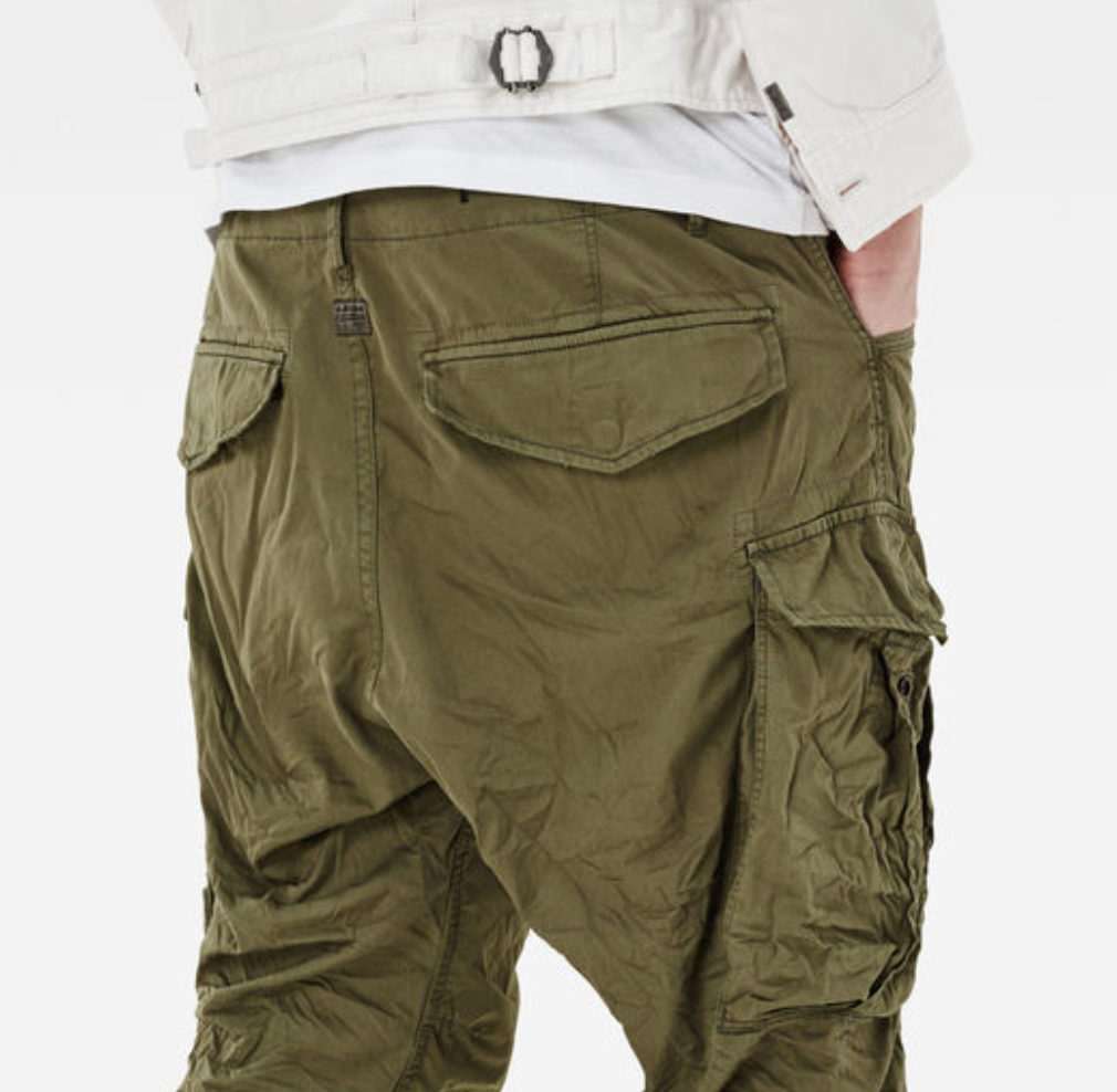 Pantaloni cargo G-Star Rovic Loose Mix Sage