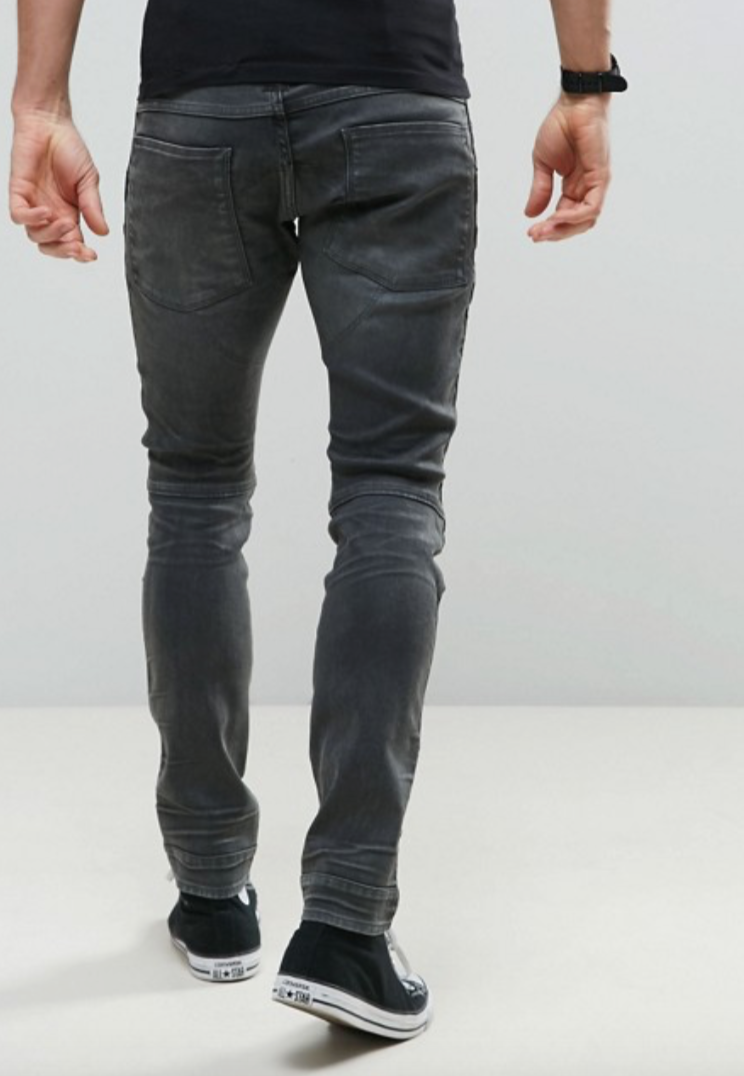 G-STAR 5620 Elwood Skinny 3D Loomer Grå Dark Aged Cobler Jeans