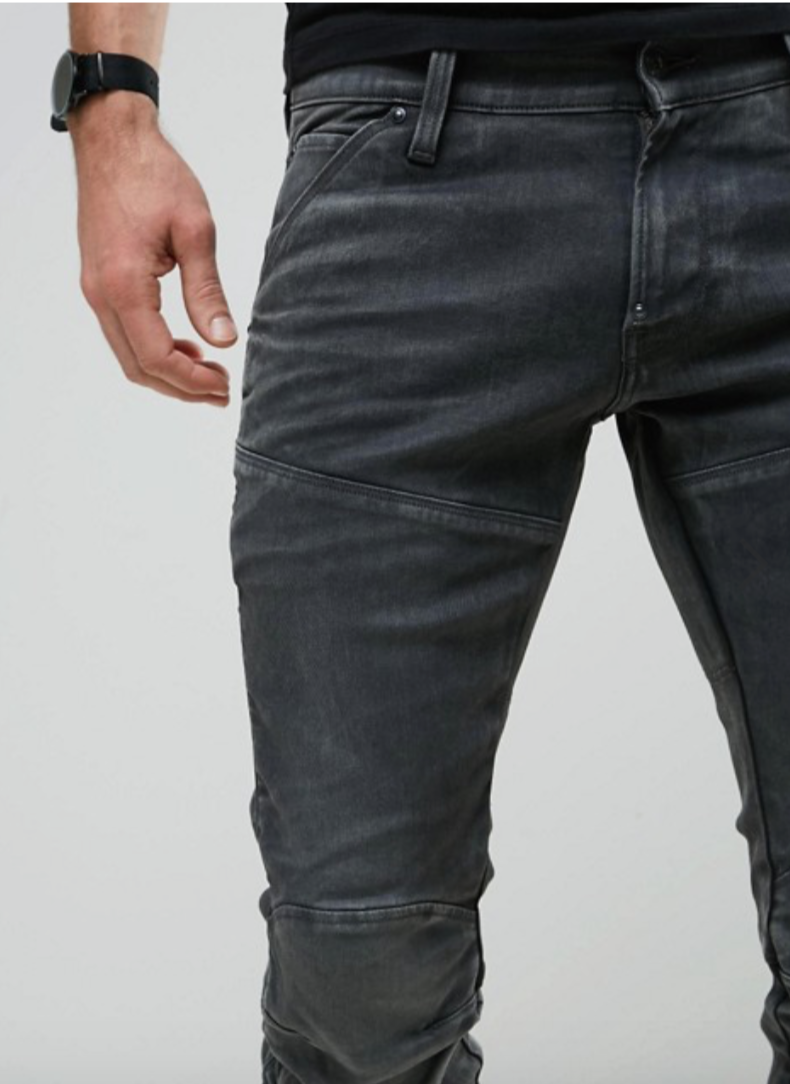 G-STAR 5620 Elwood Skinny 3D Loomer Grå Dark Aged Cobler Jeans