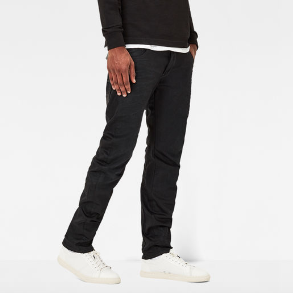 G-STAR Arc Zip 3D Slim Hoist Black Denim Medium Aged Jeans