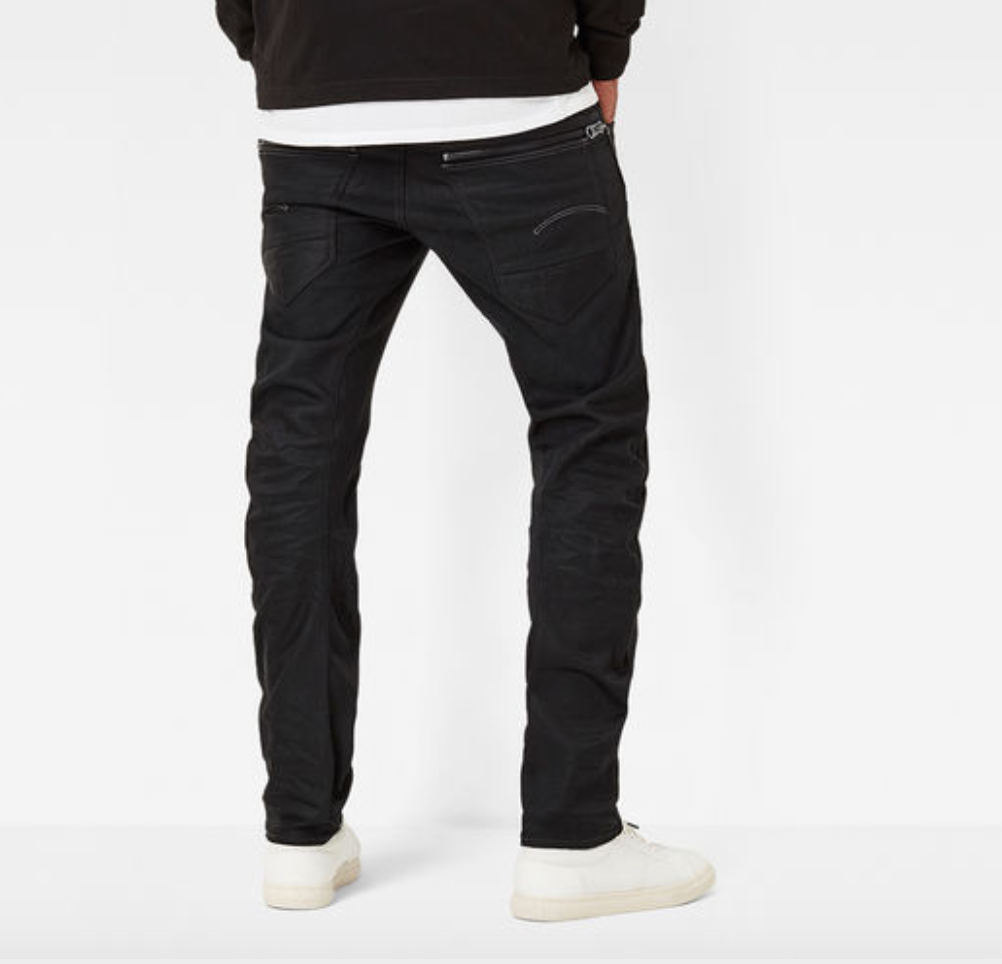 G-STAR Arc Zip 3D Slim Hoist Black Denim Medium Aged Jeans